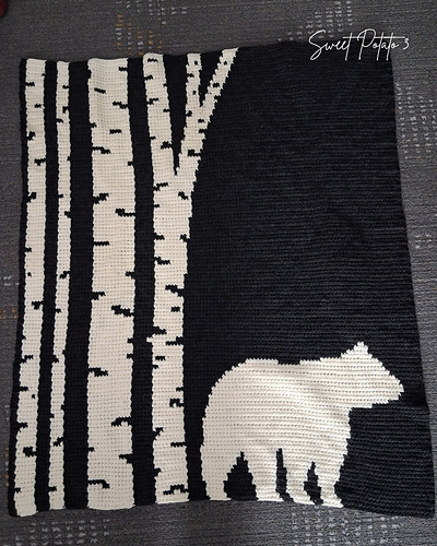 Bear Among the Aspens Blanket