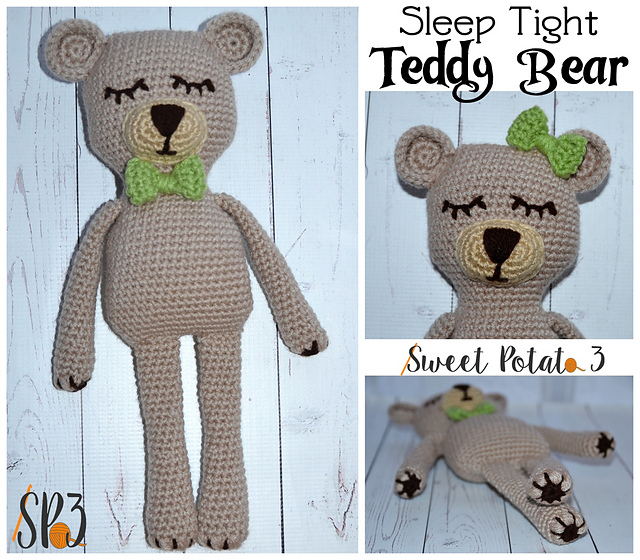sleep tight teddy bear blanket