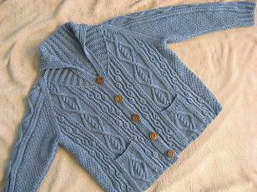 Aran Cardigan with Collar 다른 모습 2