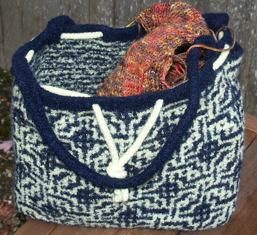 Mosaic Felted Shopping Bag photo 3