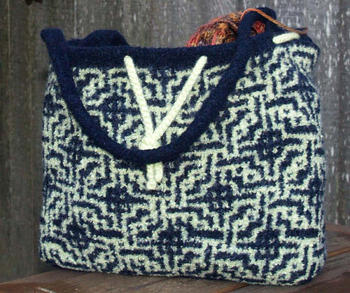 Mosaic Felted Shopping Bag photo 1