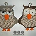 Owl Potholder Mr & Miss pattern 