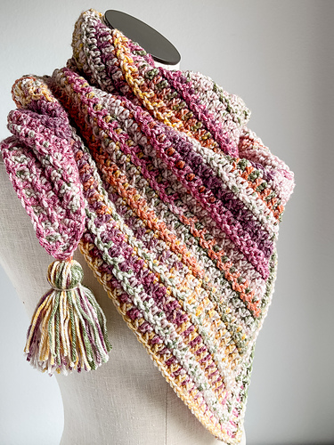 Ravelry: Mountain Trail Triangle Scarf pattern by Tonya Bush