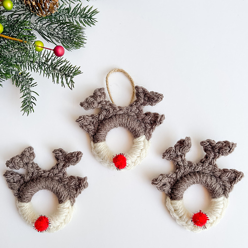 Reindeer Wood Ornament