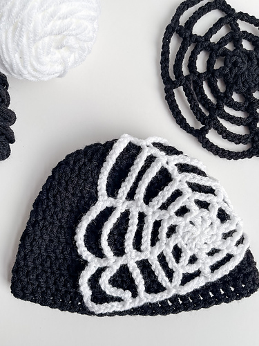 Spider Web Hat Applique