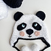 Panda Earflap Hat pattern
