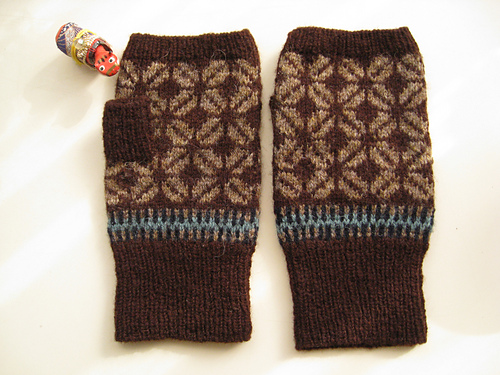 Coffee beans fingerless gloves　コーヒー豆の指だし手袋 다른 모습 2