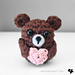 Valentine's bear pattern 