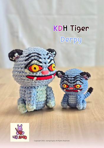 Ravelry: KDH Tiger Derpy pattern by Nayul Kim