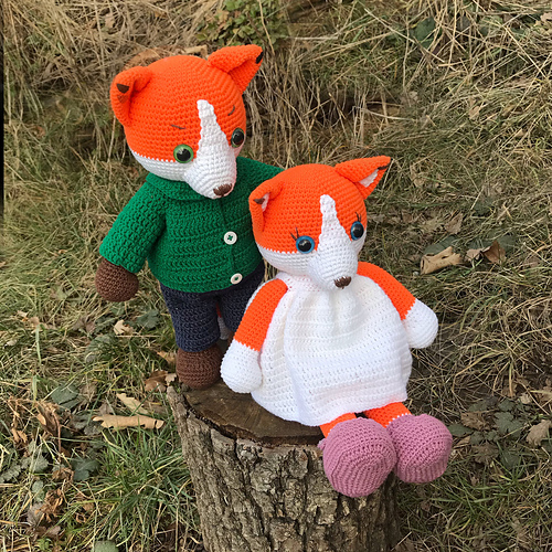Ravelry: plush big fox pattern by Nadegda Zatenackaya