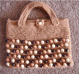 TYPESERVICE ♥ Beaded Handmade Knitted Bag/追跡付 TYPESERVICE ♥ Beaded Handmade Knitted Bag/追跡付
