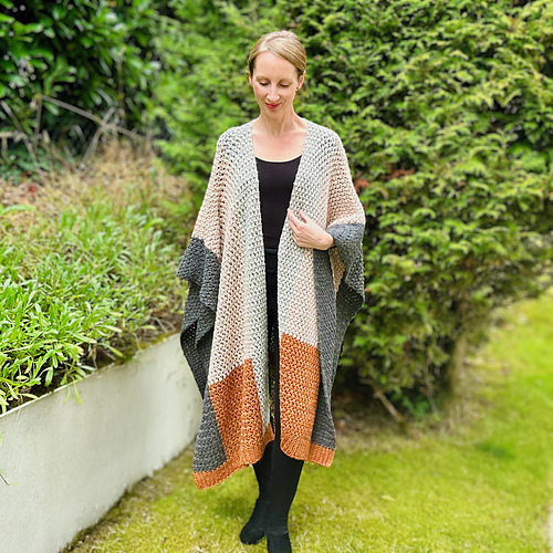 Ravelry: Hazel Ruana pattern by Sarah Ruane