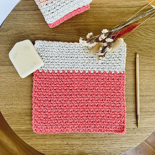 Moss Stitch Dishcloth photo 7