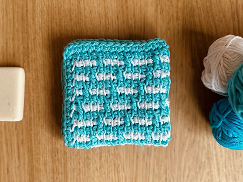 Tunisian Staircase Washcloth photo 3