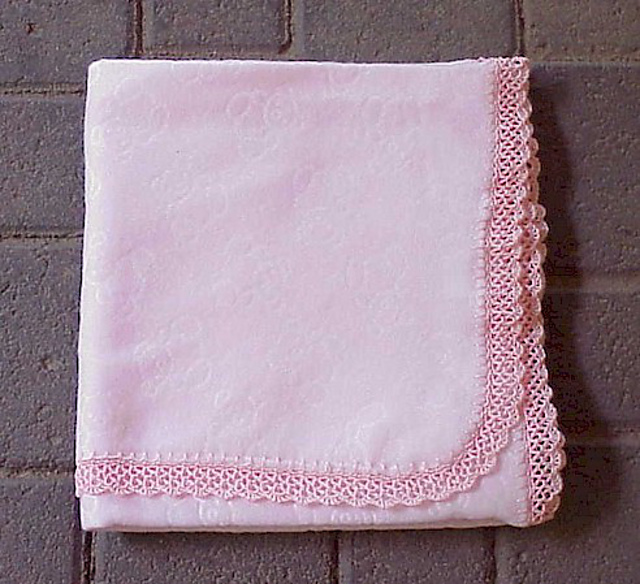 Ravelry Lace Edged Receiving Blanket pattern by Nancy Hearne