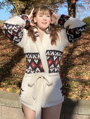 Monroe Beach Cardigan Replica - Knitting Knicely