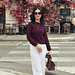 Sweater Burgundy pattern