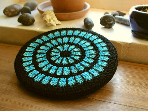 Mandala Hot Pad Trivet Cover photo 4