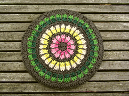 Mandala Hot Pad Trivet Cover photo 5