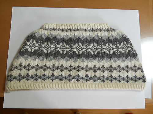 p.27 Fair Isle Capelet フェアアイルのケープレット 다른 모습 1