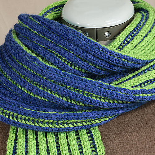 Double Brioche Scarf photo 1