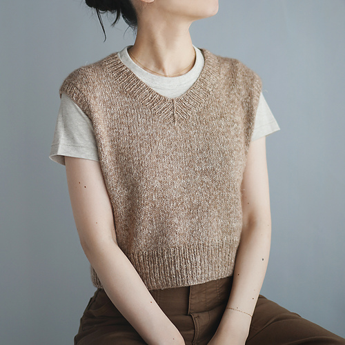 MATSUFUJI Raven Pattern Knit Vest サイズ3 Raven Pattern Knit Vest (M231-0502) | MATSUFUJI / Tops (MEN