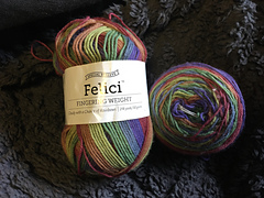 Knit Picks Felici self-striping sock yarn - NEW - Toucan x 2