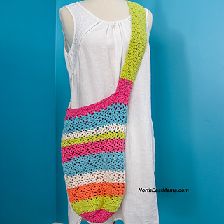 The Essential Tote
Yarn: Caron Cotton Cakes in Garden Oasis