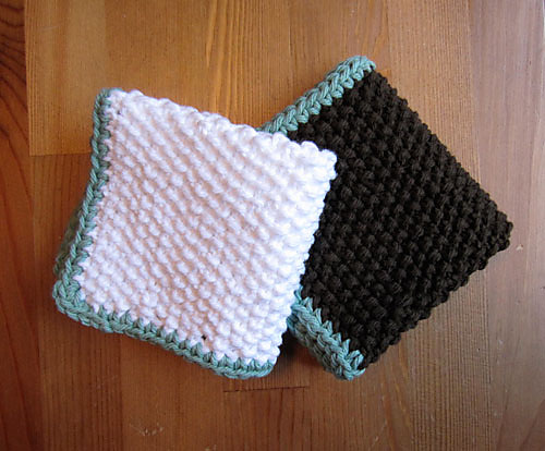 Seed stitch dish cloths photo 3