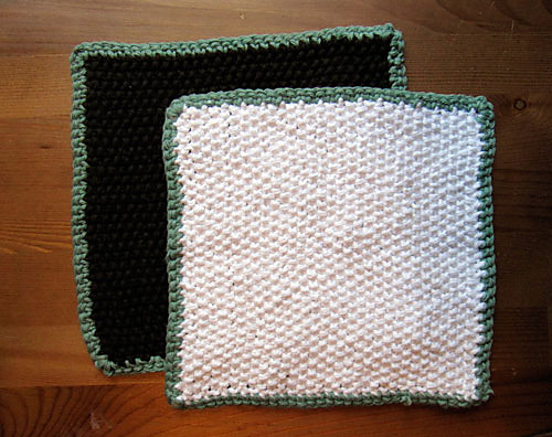 Seed stitch dish cloths photo 4