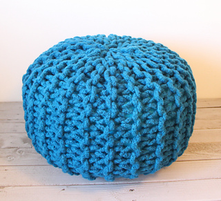 Ravelry: Wool rope pouf pattern by Cara Corey