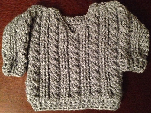 Relaxed Cable Sweater for Baby photo 7