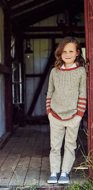 Ravelry: Modell 9 - Mädchenpullover mit Blockstreifen pattern by ...