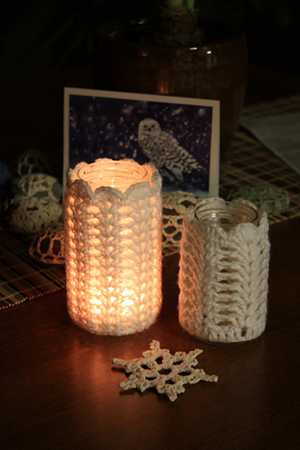 Crochet Votive Cover