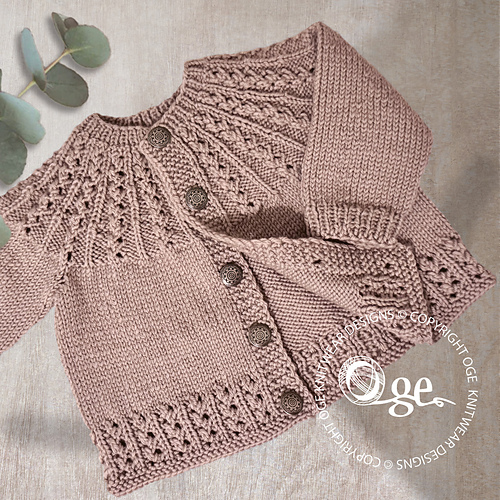 Ravelry: Celeste Top Down Cardigan - P276 pattern by OGE Knitwear