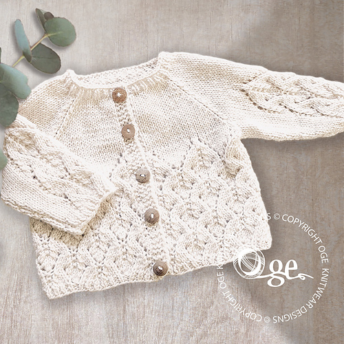 Ravelry: Wynter Rose Cardigan - P169 pattern by OGE Knitwear