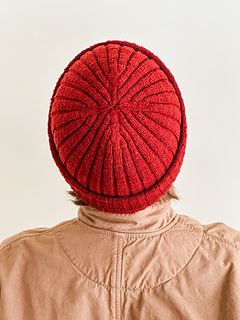 Summit 4+2 in Catskill Merino Lace in Tibetan Red, size C on a 22 in (56 cm) head