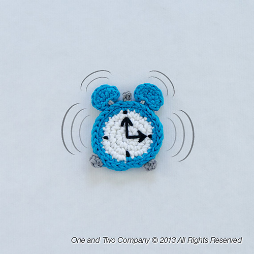 Ravelry: Alarm Clock Applique pattern by Carolina Guzman