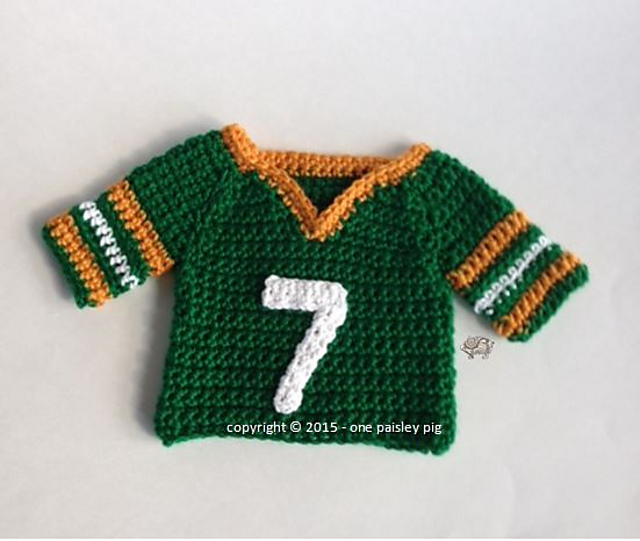 Ravelry Baby's First Football Jersey pattern by Paisley