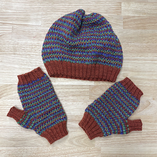 Large hat and mitts meant to fit average male