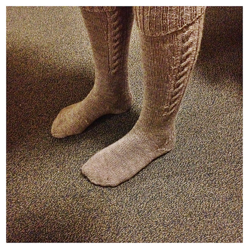 Ravelry Wellington Boot Socks pattern by Madeline Weston