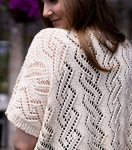 Ravelry: Diamond Lace Ruana pattern by Kaitlin Barthold