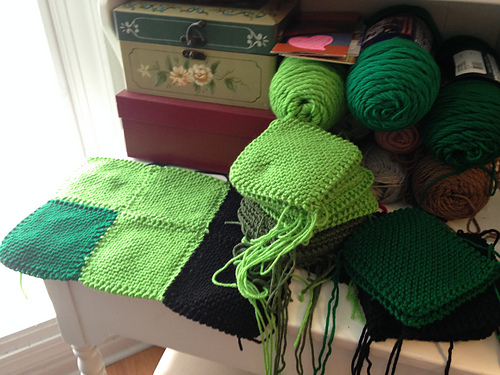 Blanket Square Diagonal Garter Stitch photo 11