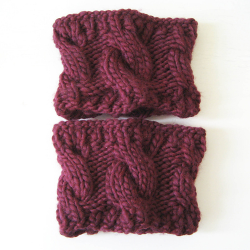 Cabled Boot Cuffs photo 2