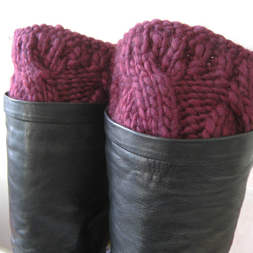 Cabled Boot Cuffs photo 1