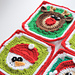 Santa Claus Christmas Blanket Squares photo 3