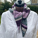 Half-and-half Triangle Scarf pattern 