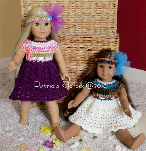 American Girl Wrap Sweater Dress and Headband photo 1