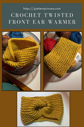 Ravelry: Josephine Twist Ear Warmer pattern by Pattern Princess