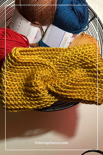 Ravelry: Josephine Twist Ear Warmer pattern by Pattern Princess